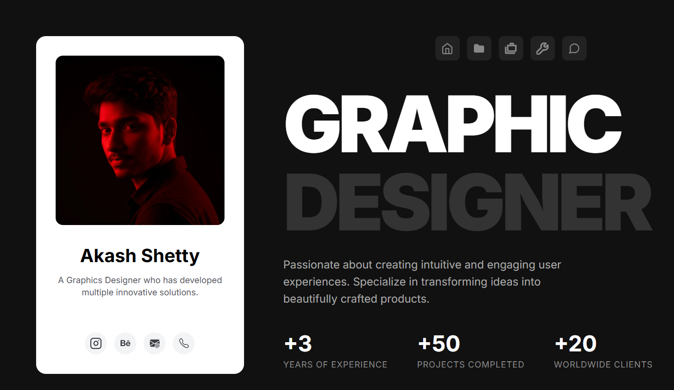 Creative Portfolio for Graphics Designer